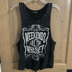 Popular Basics Distressed Tank Top Women’s small